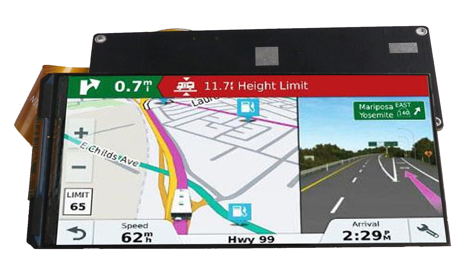 5.5寸 LCD半反半透顯示屏